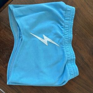 Aviator Nation Blue Shorts with Lightning Bolt Sz large